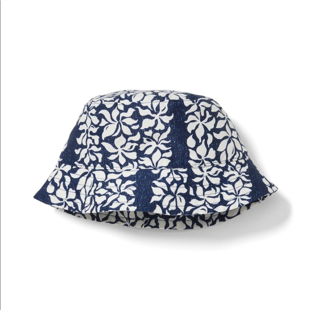 Janie and Jack Reyn Spooner Tahitian Gardenia Bucket Hat, 6 to 8 - NWT